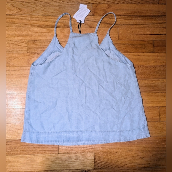 Free Heart Kinderhook Chambray Top Denim Tank Top SMALL - Picture 6 of 9